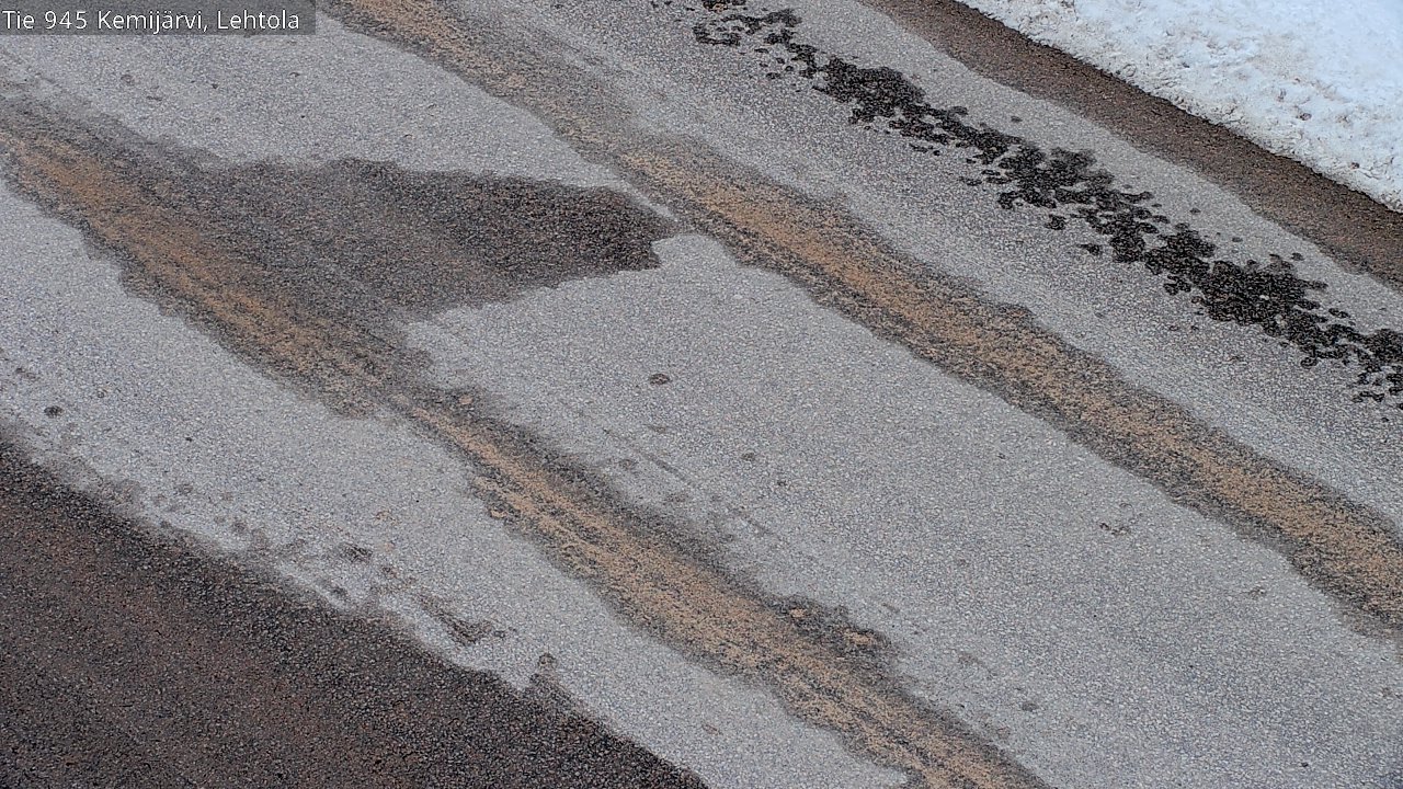 Weather Camera Image Väg 945 Kemijärvi, Lehtola, Kemijärvi, Lappi