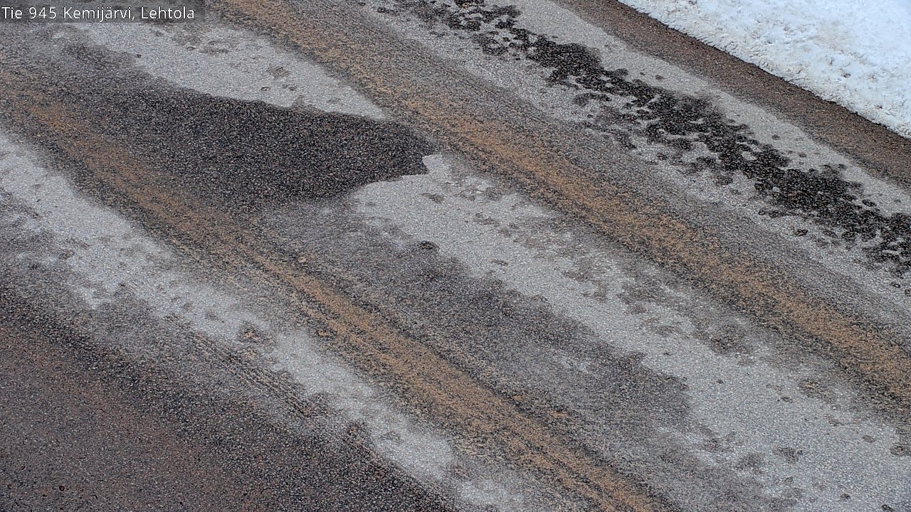 Weather Camera Image Väg 945 Kemijärvi, Lehtola, Kemijärvi, Lappi