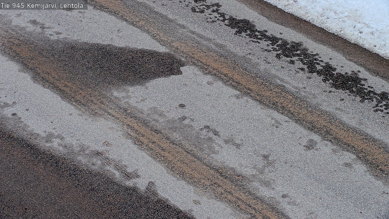 Weather Camera Image Väg 945 Kemijärvi, Lehtola, Kemijärvi, Lappi