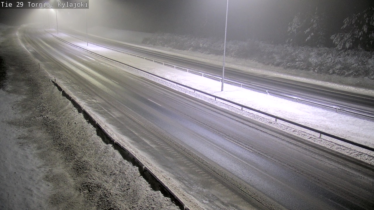 Weather Camera Image Väg 29 Torneå Kyläjoki, Tornio, Lappi