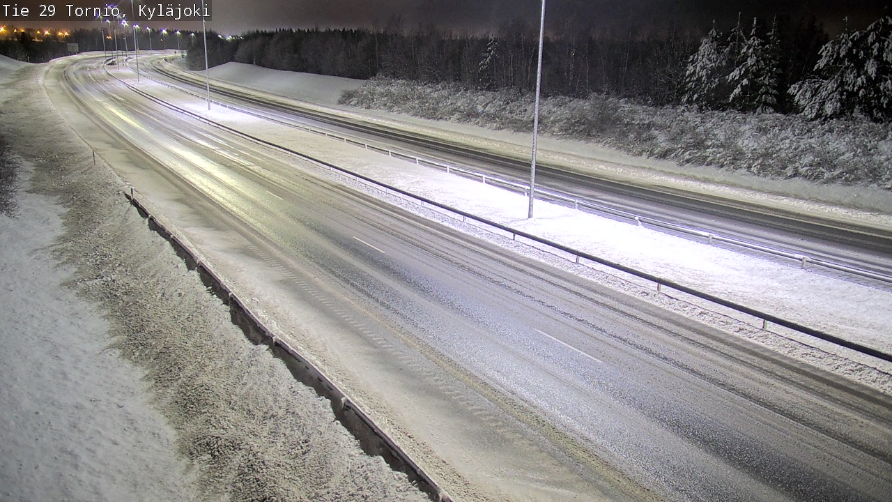 Weather Camera Image Väg 29 Torneå Kyläjoki, Tornio, Lappi