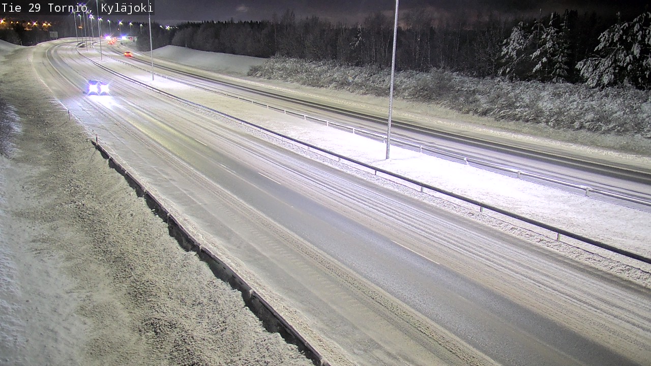 Weather Camera Image Väg 29 Torneå Kyläjoki, Tornio, Lappi