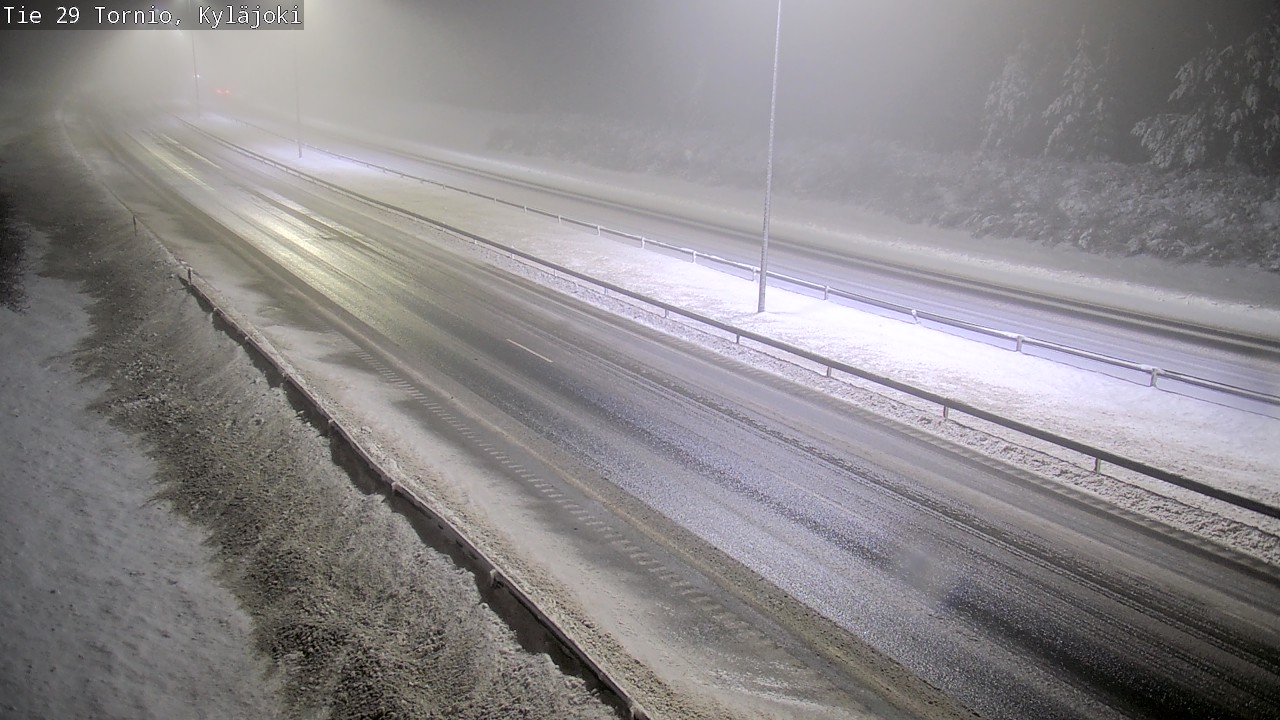 Weather Camera Image Väg 29 Torneå Kyläjoki, Tornio, Lappi
