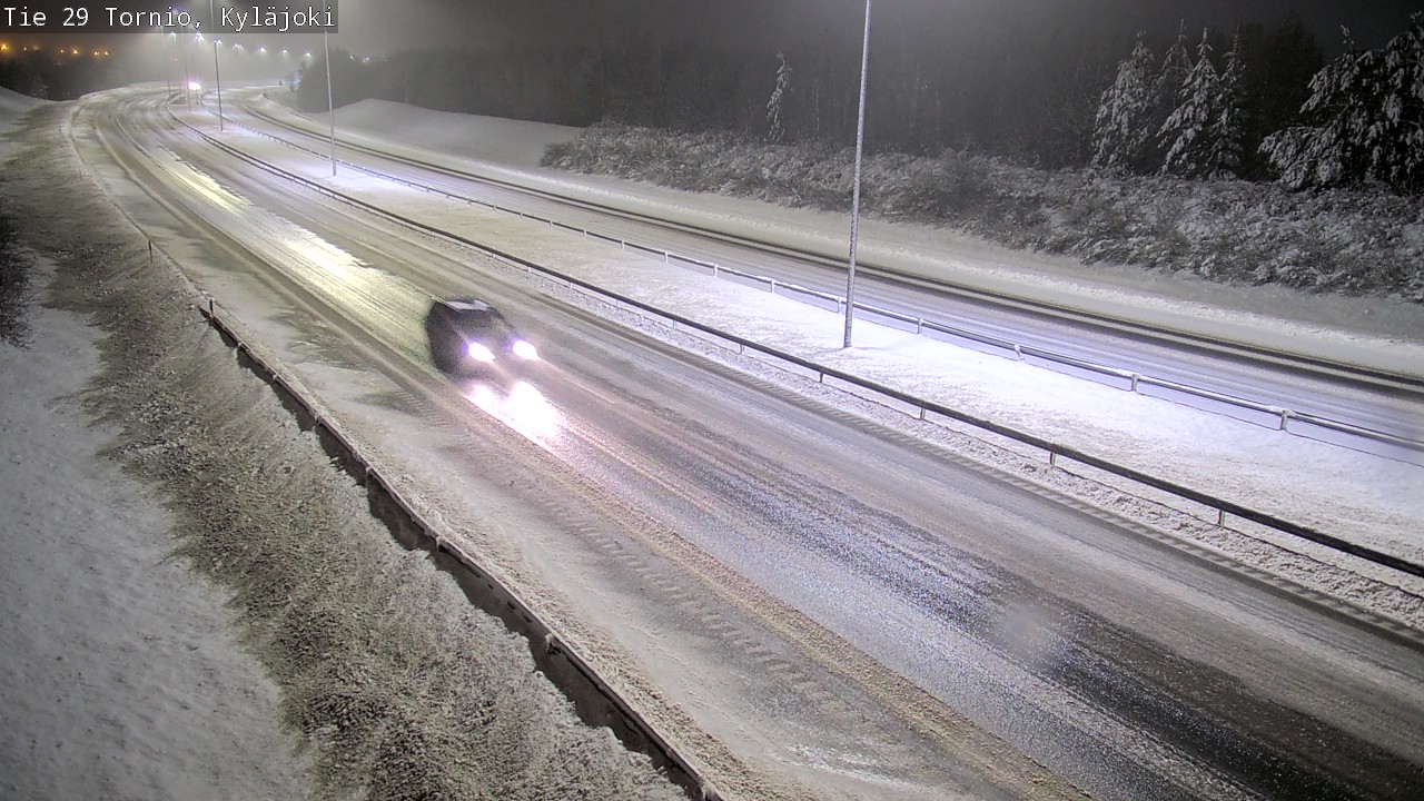 Weather Camera Image Väg 29 Torneå Kyläjoki, Tornio, Lappi