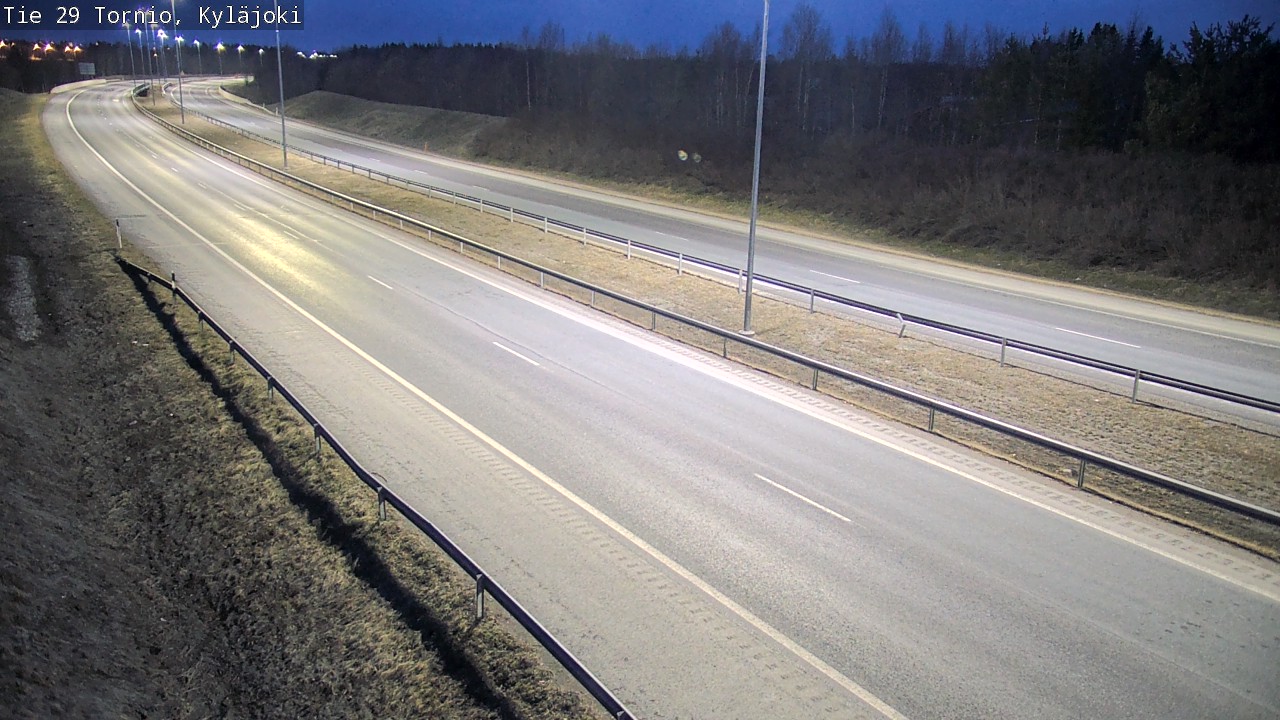 Weather Camera Image Väg 29 Torneå Kyläjoki, Tornio, Lappi