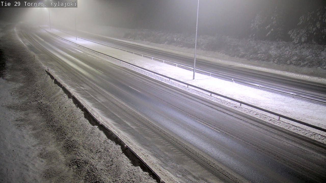 Weather Camera Image Väg 29 Torneå Kyläjoki, Tornio, Lappi