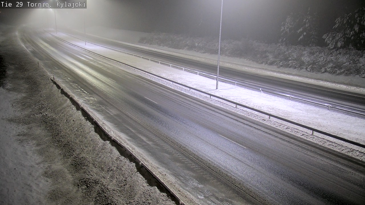 Weather Camera Image Väg 29 Torneå Kyläjoki, Tornio, Lappi