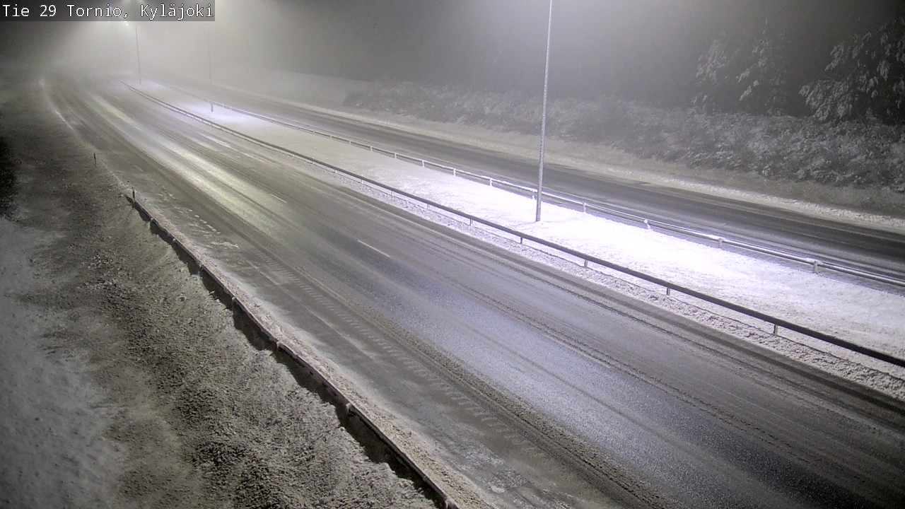 Weather Camera Image Väg 29 Torneå Kyläjoki, Tornio, Lappi