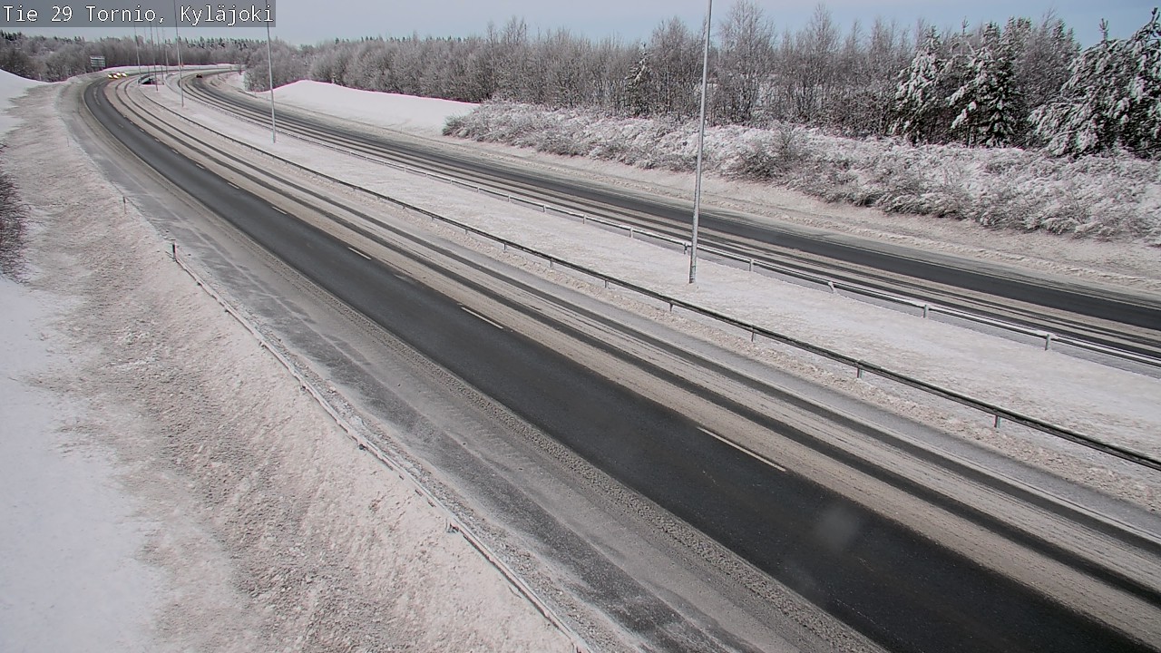 Weather Camera Image Väg 29 Torneå Kyläjoki, Tornio, Lappi