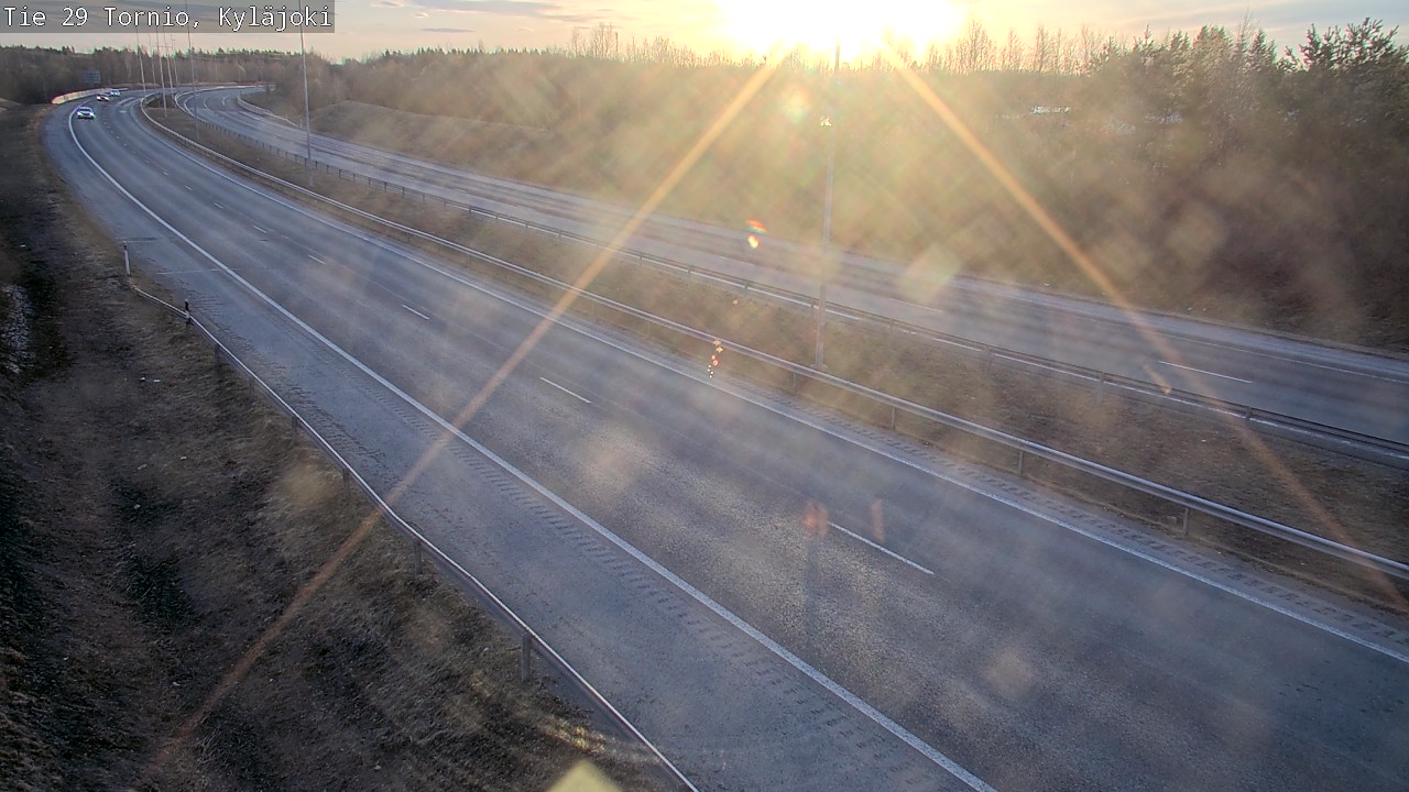 Weather Camera Image Väg 29 Torneå Kyläjoki, Tornio, Lappi