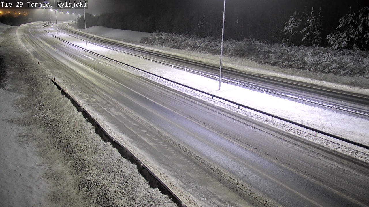 Weather Camera Image Väg 29 Torneå Kyläjoki, Tornio, Lappi