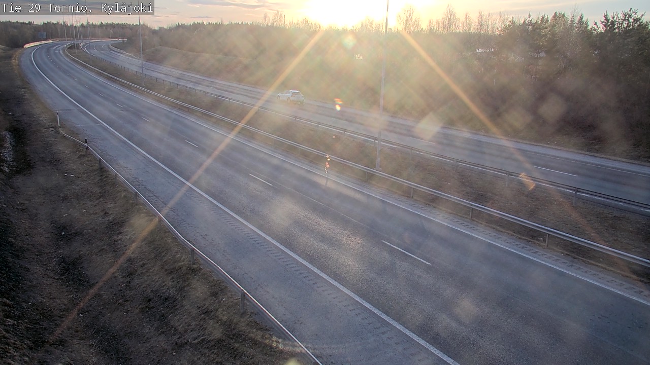 Weather Camera Image Väg 29 Torneå Kyläjoki, Tornio, Lappi
