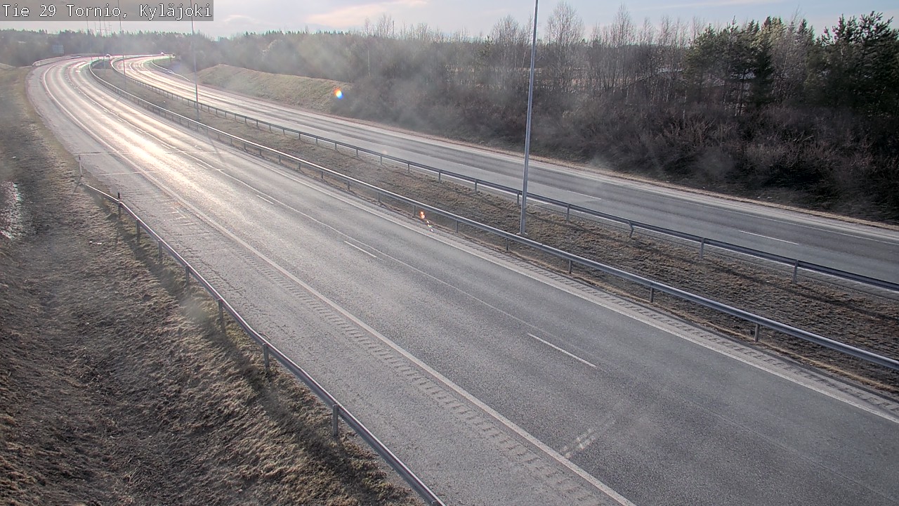 Weather Camera Image Väg 29 Torneå Kyläjoki, Tornio, Lappi