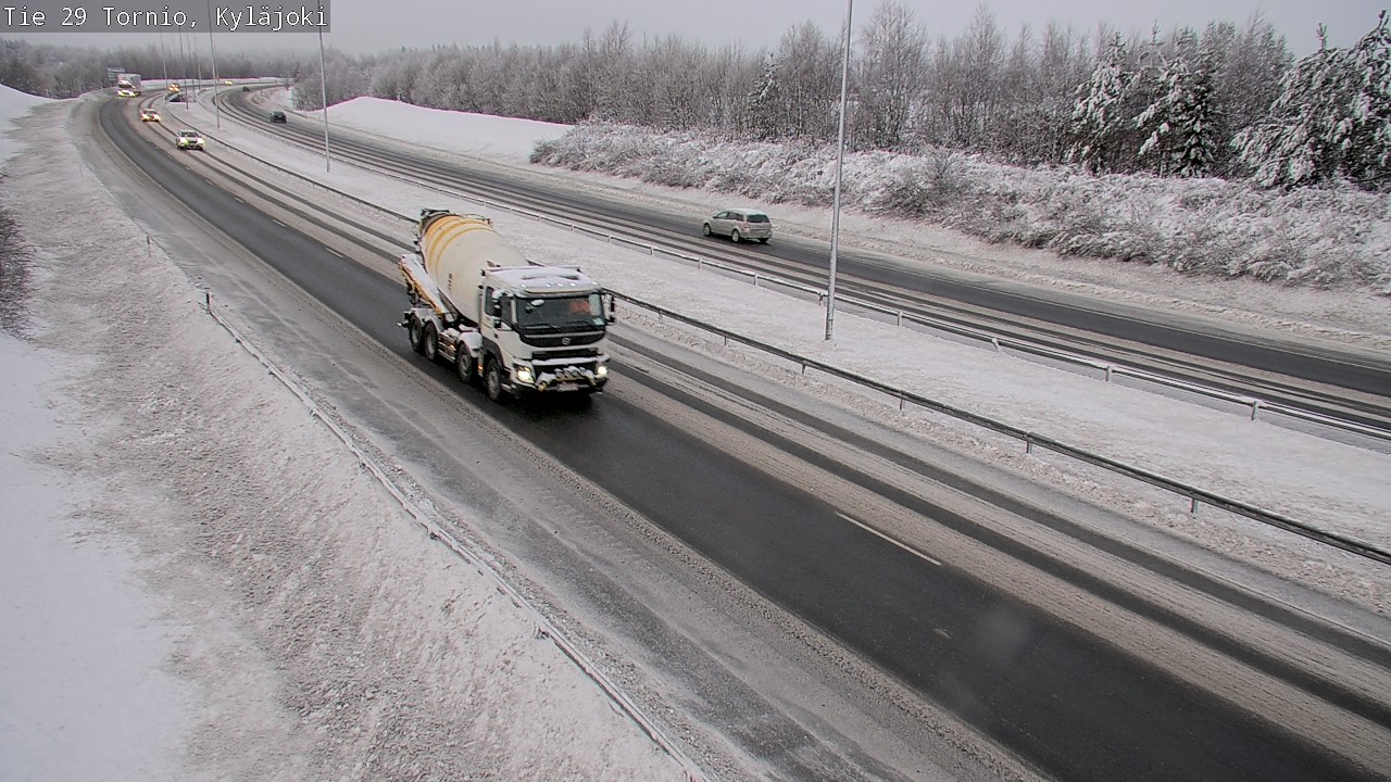 Weather Camera Image Väg 29 Torneå Kyläjoki, Tornio, Lappi