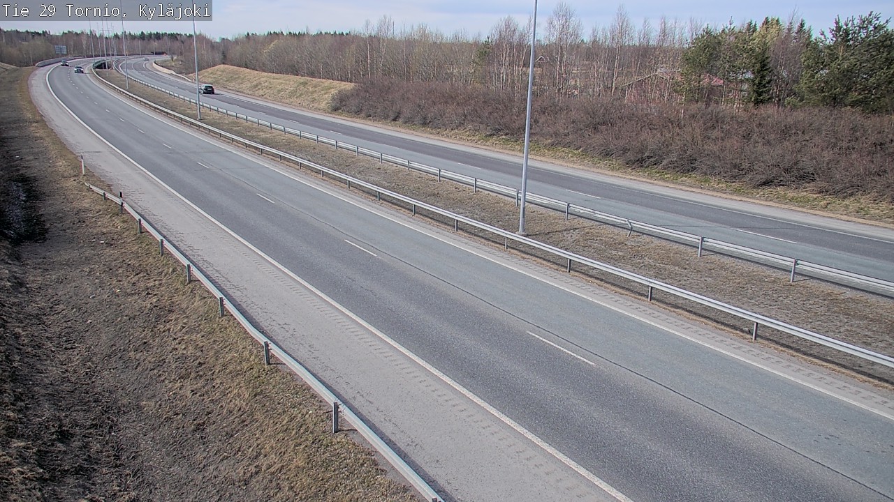 Weather Camera Image Väg 29 Torneå Kyläjoki, Tornio, Lappi