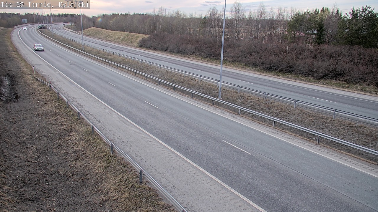 Weather Camera Image Väg 29 Torneå Kyläjoki, Tornio, Lappi