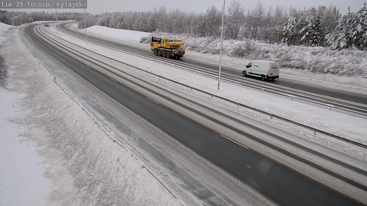 Weather Camera Image Väg 29 Torneå Kyläjoki, Tornio, Lappi