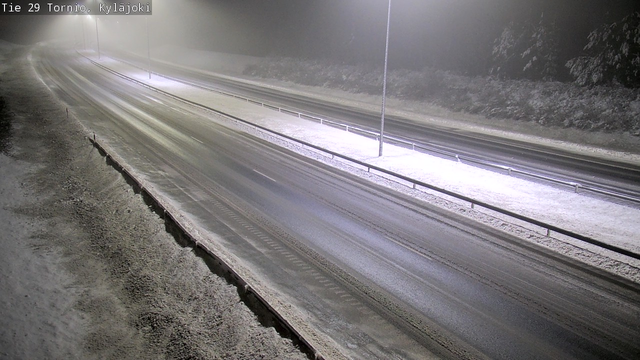 Weather Camera Image Väg 29 Torneå Kyläjoki, Tornio, Lappi