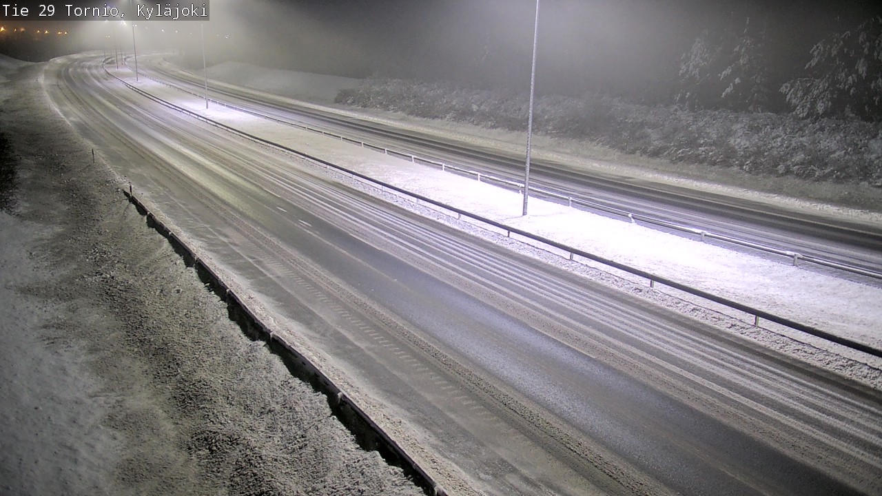 Weather Camera Image Väg 29 Torneå Kyläjoki, Tornio, Lappi