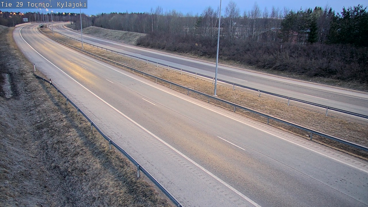 Weather Camera Image Väg 29 Torneå Kyläjoki, Tornio, Lappi
