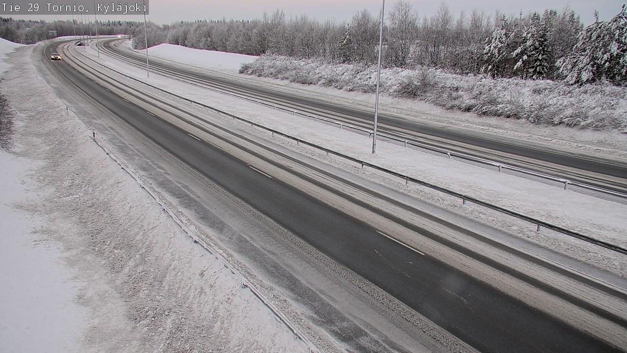 Weather Camera Image Väg 29 Torneå Kyläjoki, Tornio, Lappi