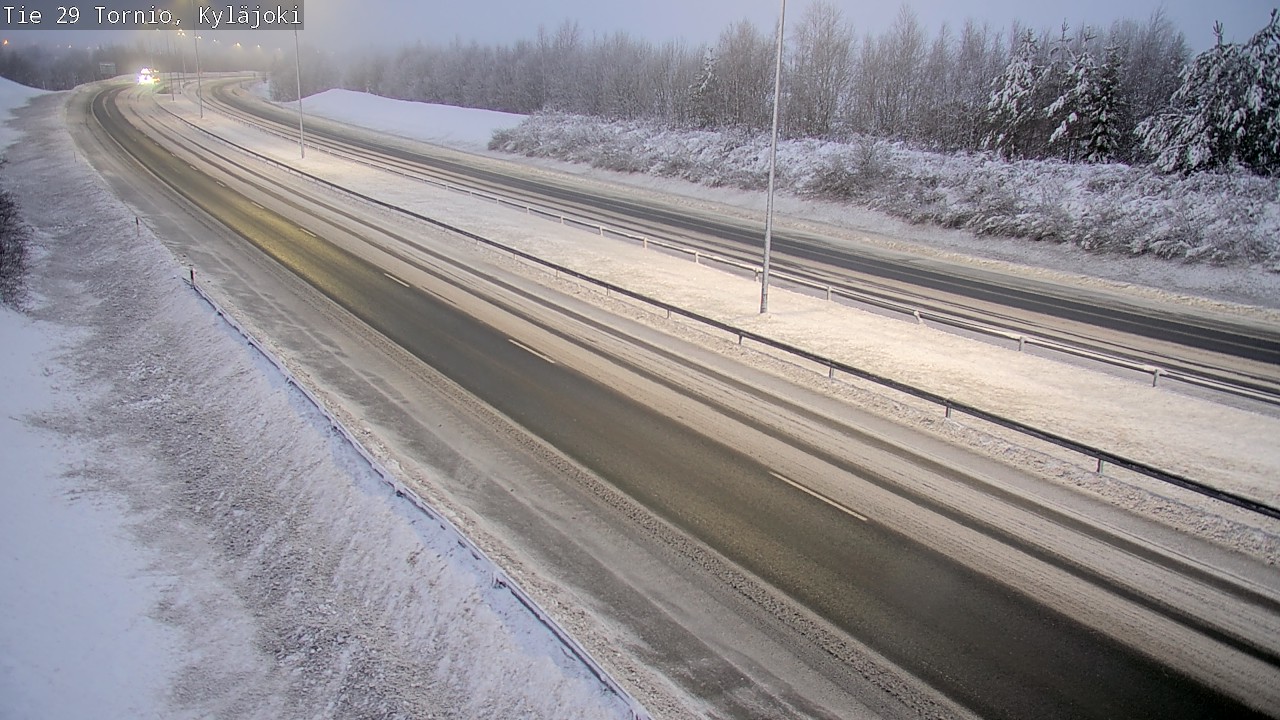 Weather Camera Image Väg 29 Torneå Kyläjoki, Tornio, Lappi