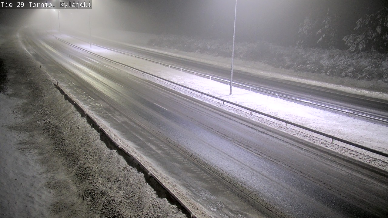 Weather Camera Image Väg 29 Torneå Kyläjoki, Tornio, Lappi