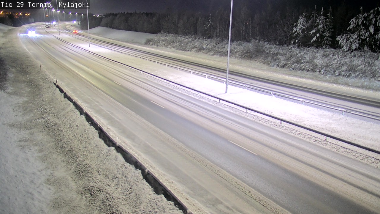 Weather Camera Image Väg 29 Torneå Kyläjoki, Tornio, Lappi