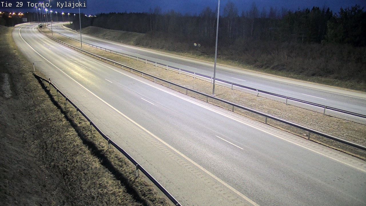 Weather Camera Image Väg 29 Torneå Kyläjoki, Tornio, Lappi