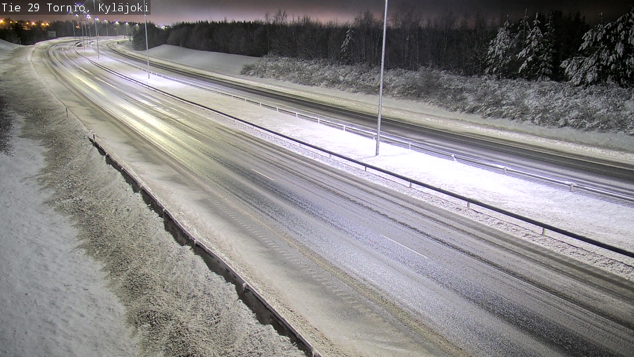 Weather Camera Image Väg 29 Torneå Kyläjoki, Tornio, Lappi
