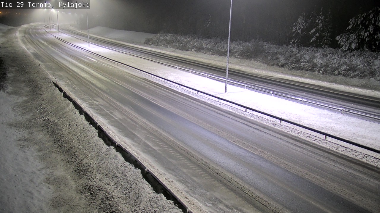 Weather Camera Image Väg 29 Torneå Kyläjoki, Tornio, Lappi