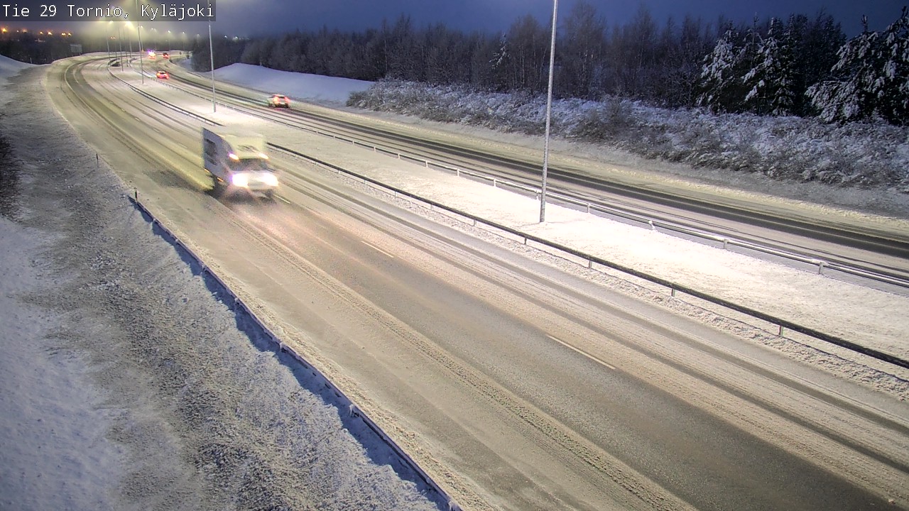 Weather Camera Image Väg 29 Torneå Kyläjoki, Tornio, Lappi