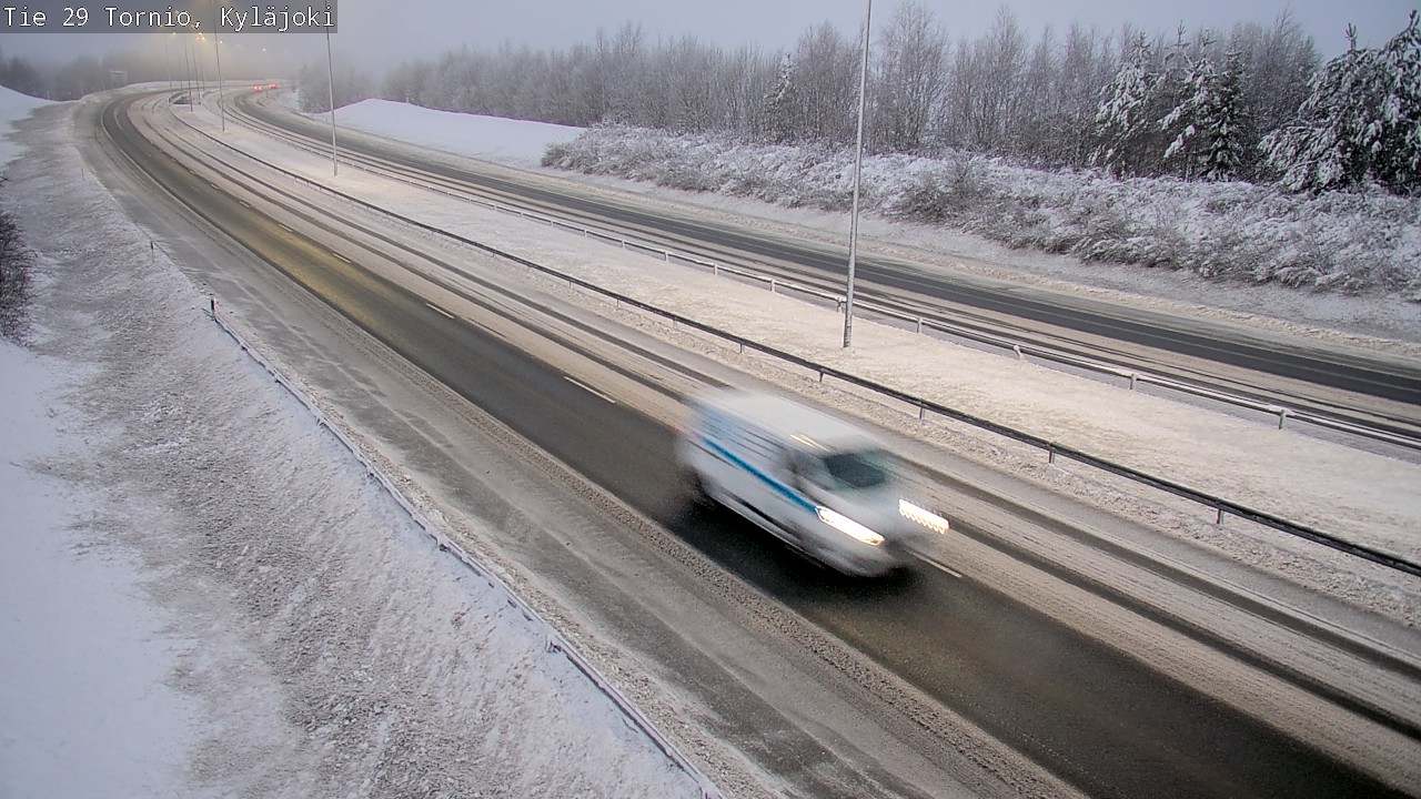 Weather Camera Image Väg 29 Torneå Kyläjoki, Tornio, Lappi