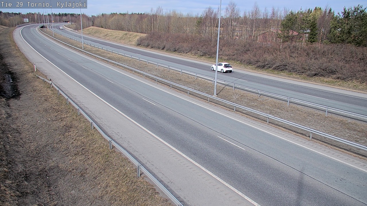 Weather Camera Image Väg 29 Torneå Kyläjoki, Tornio, Lappi