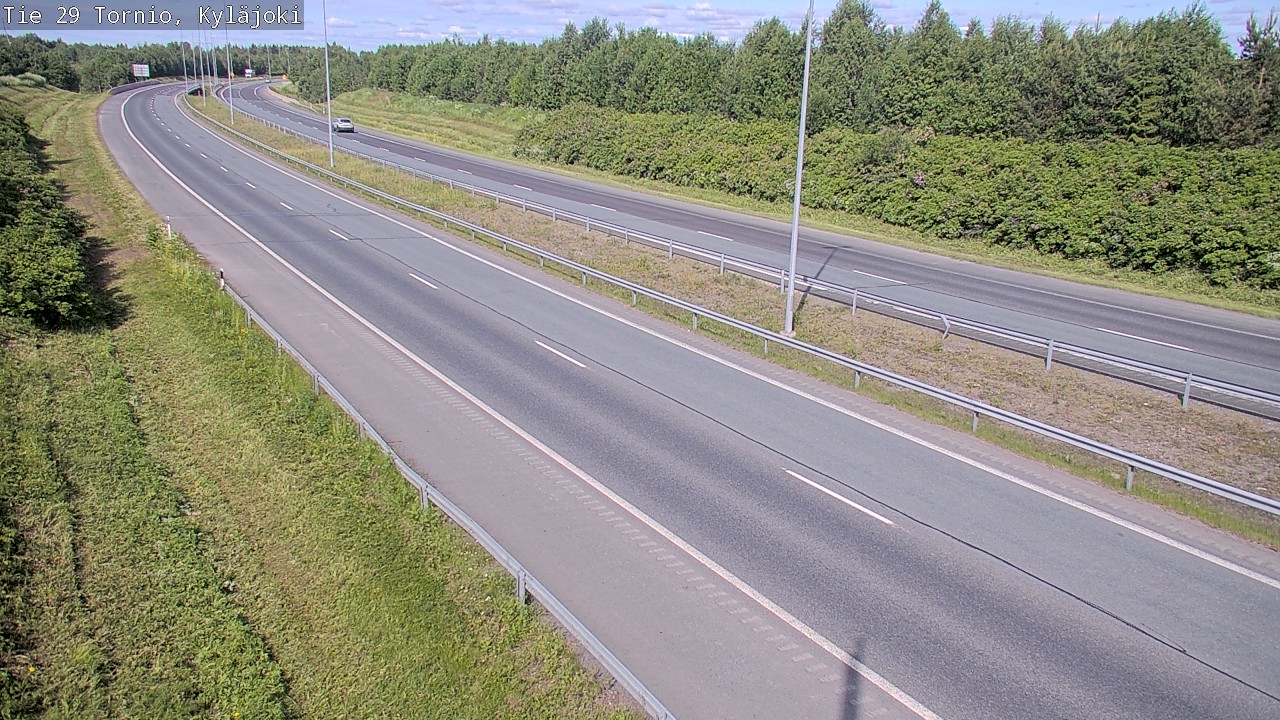 Weather Camera Image Väg 29 Torneå Kyläjoki, Tornio, Lappi