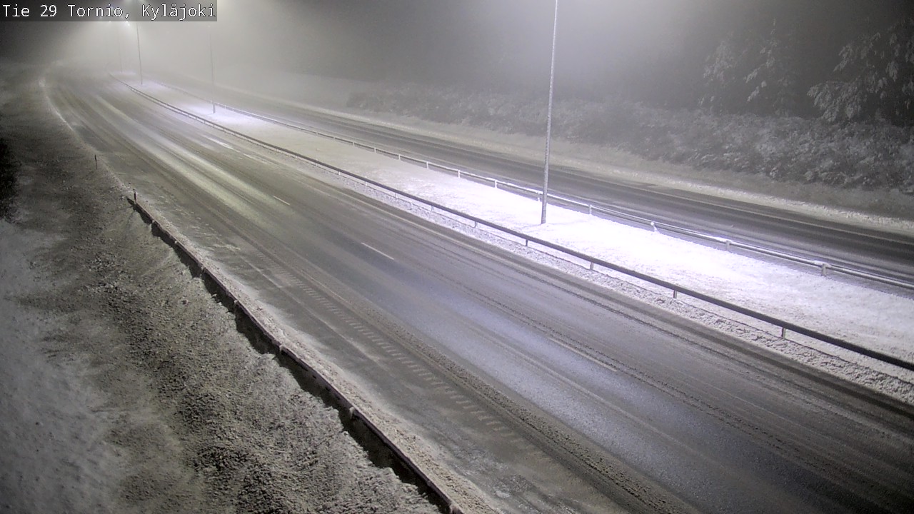 Weather Camera Image Väg 29 Torneå Kyläjoki, Tornio, Lappi