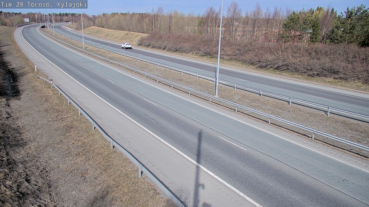 Weather Camera Image Väg 29 Torneå Kyläjoki, Tornio, Lappi