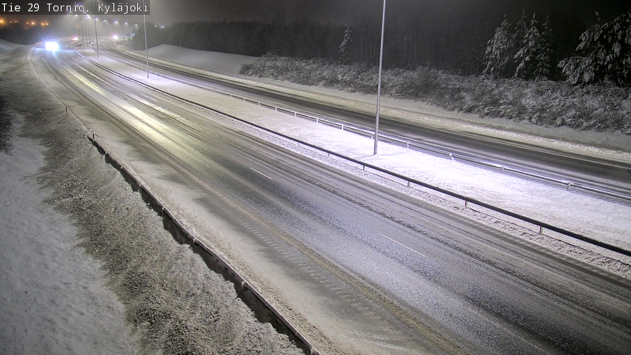 Weather Camera Image Väg 29 Torneå Kyläjoki, Tornio, Lappi