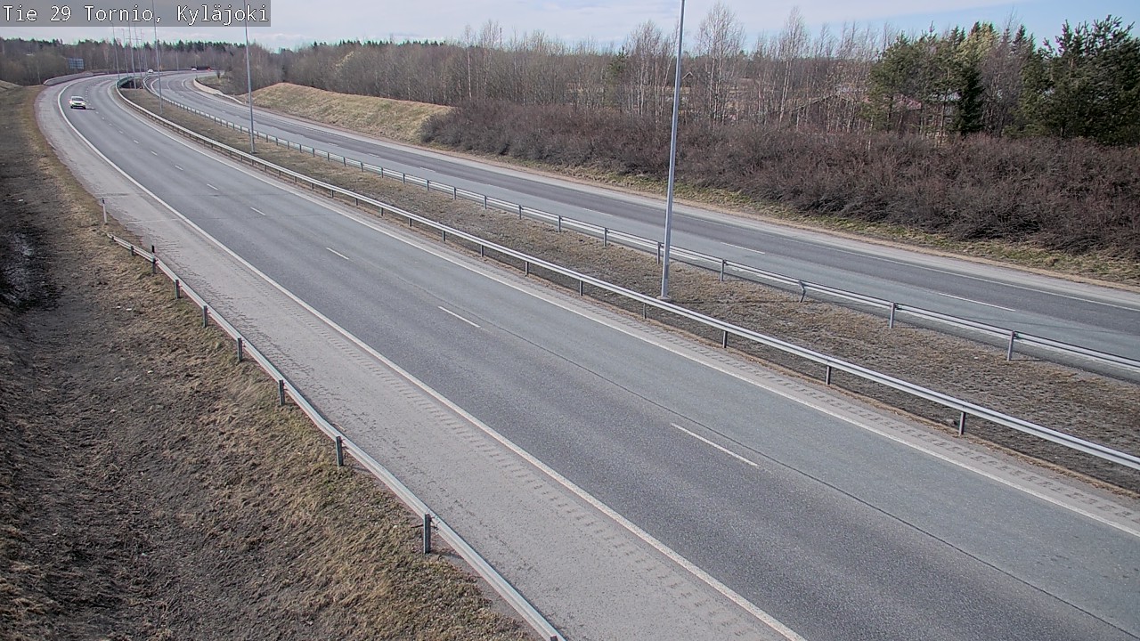Weather Camera Image Väg 29 Torneå Kyläjoki, Tornio, Lappi