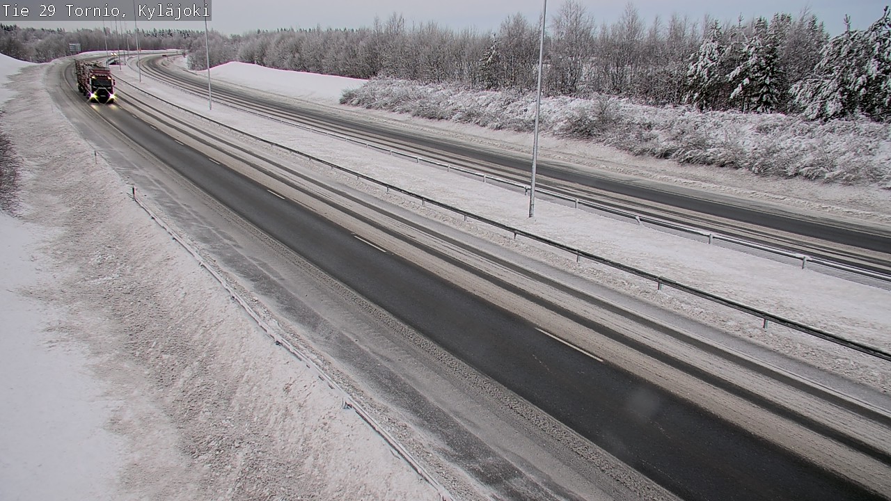 Weather Camera Image Väg 29 Torneå Kyläjoki, Tornio, Lappi