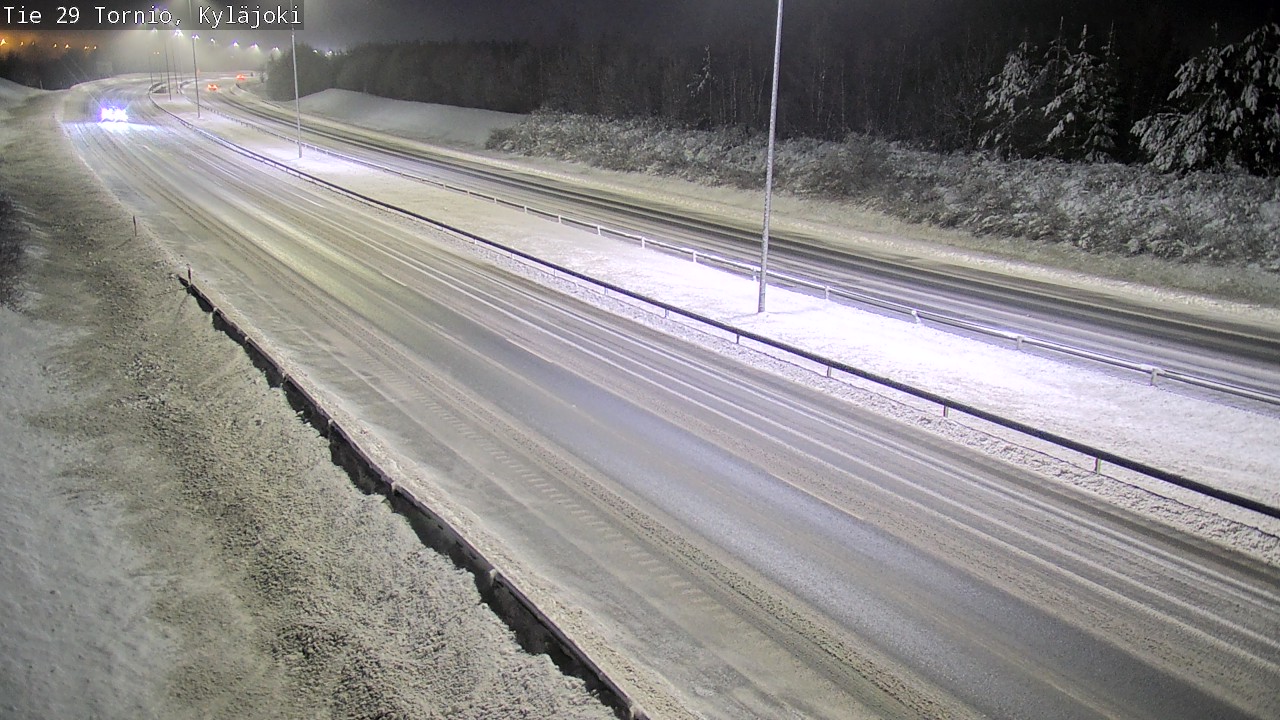 Weather Camera Image Väg 29 Torneå Kyläjoki, Tornio, Lappi