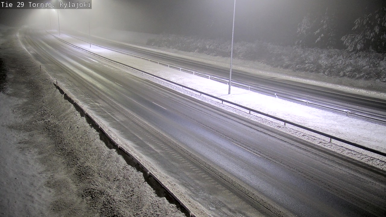 Weather Camera Image Väg 29 Torneå Kyläjoki, Tornio, Lappi