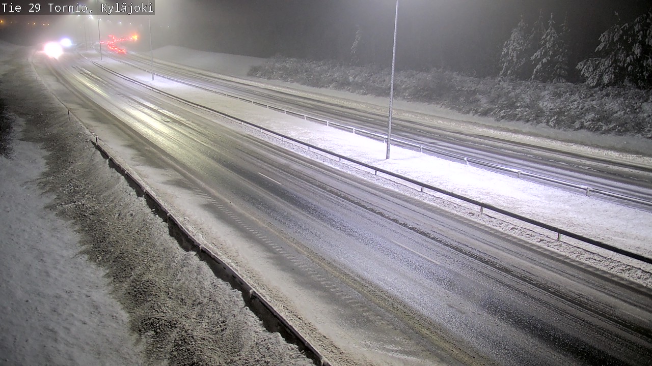Weather Camera Image Väg 29 Torneå Kyläjoki, Tornio, Lappi