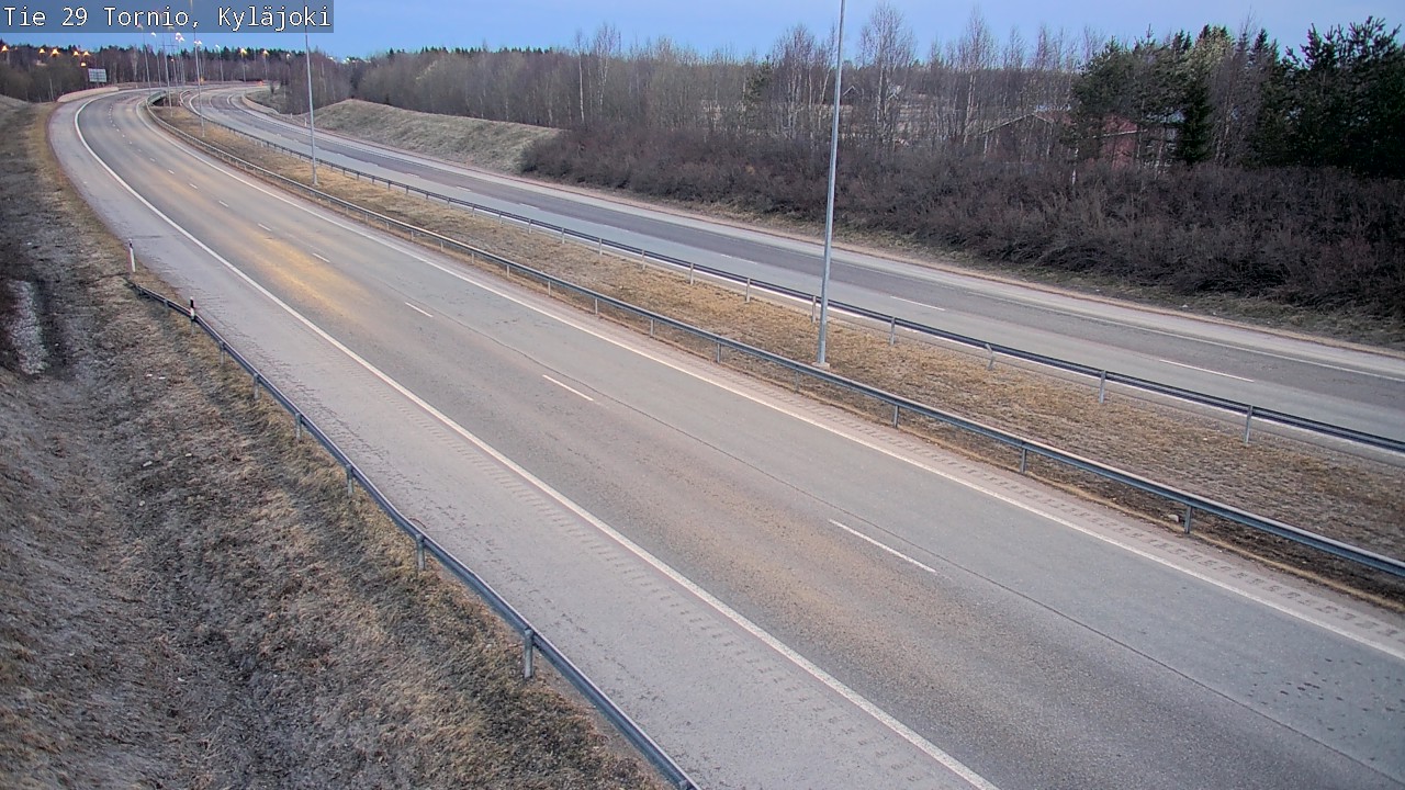Weather Camera Image Väg 29 Torneå Kyläjoki, Tornio, Lappi