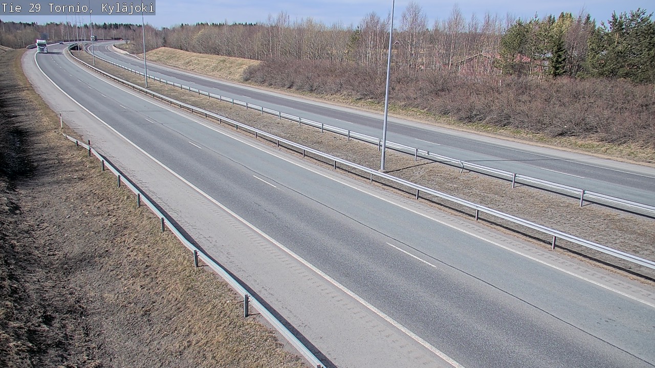 Weather Camera Image Väg 29 Torneå Kyläjoki, Tornio, Lappi