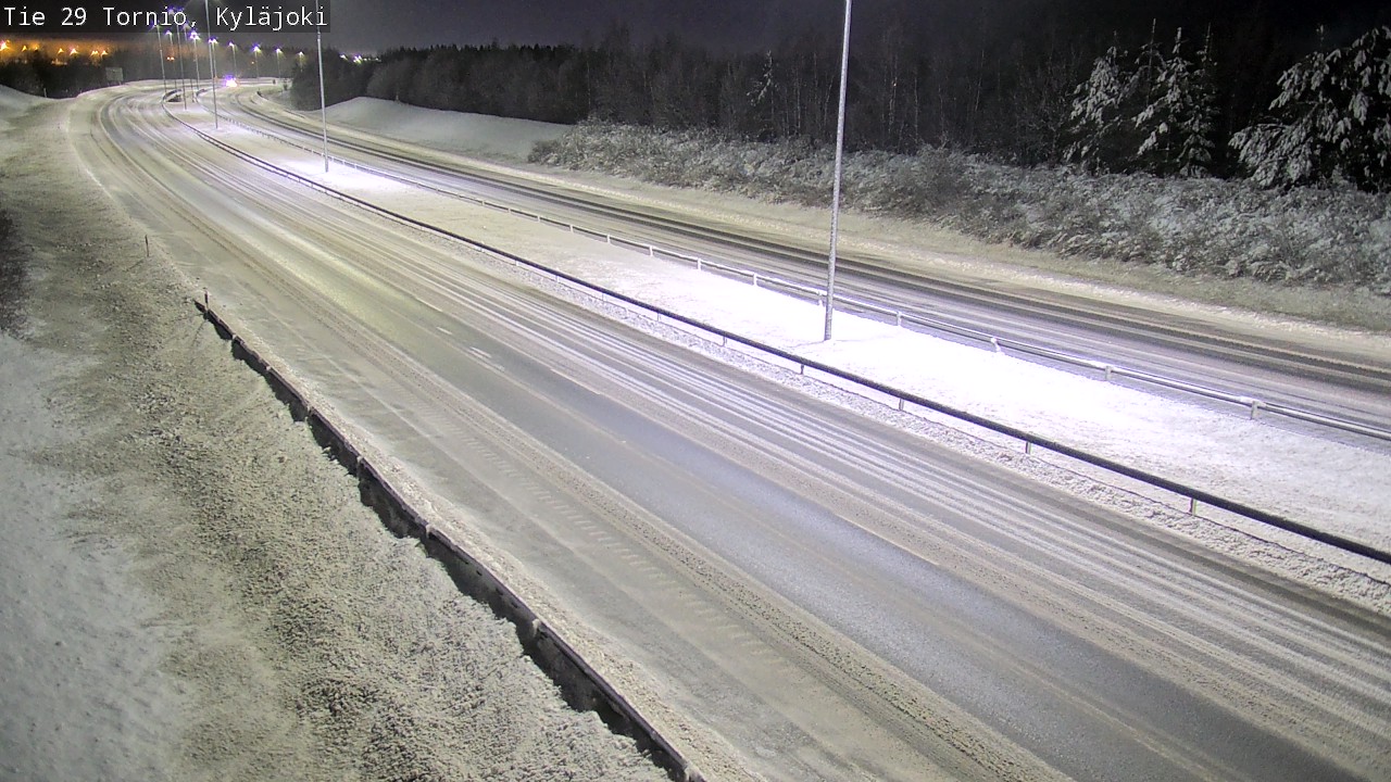 Weather Camera Image Väg 29 Torneå Kyläjoki, Tornio, Lappi
