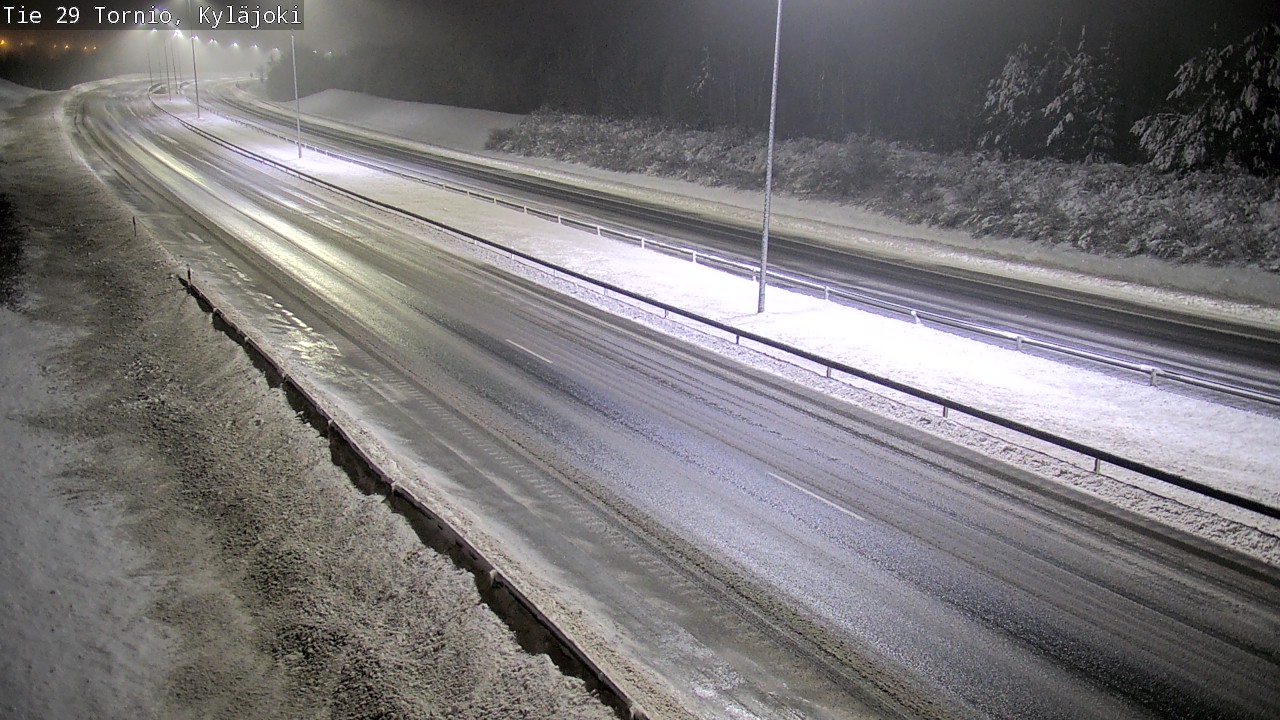 Weather Camera Image Väg 29 Torneå Kyläjoki, Tornio, Lappi