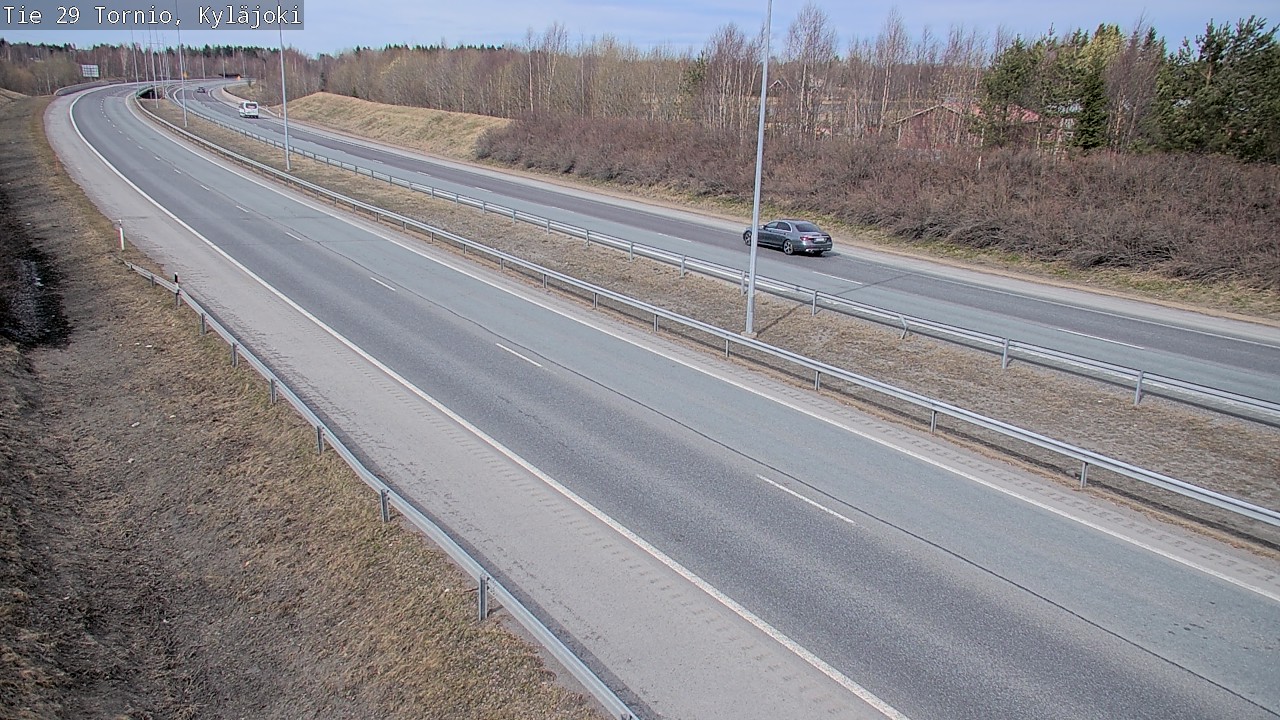 Weather Camera Image Väg 29 Torneå Kyläjoki, Tornio, Lappi