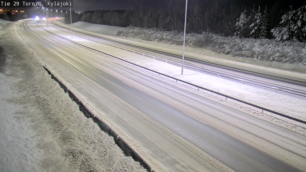 Weather Camera Image Väg 29 Torneå Kyläjoki, Tornio, Lappi