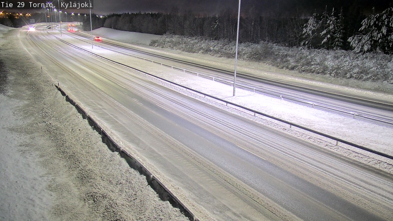 Weather Camera Image Väg 29 Torneå Kyläjoki, Tornio, Lappi
